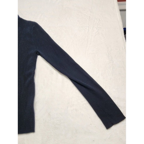 Vintage Polo Jeans Co Ralph Lauren Red Stripe Pullover Knit Sweater Sz M Blue - Picture 8 of 9